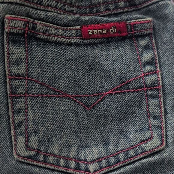 Zana Di Y2K‎ Girls Butterfly Embroidered Denim Jean Shorts Size 6X - Picture 7 of 8
